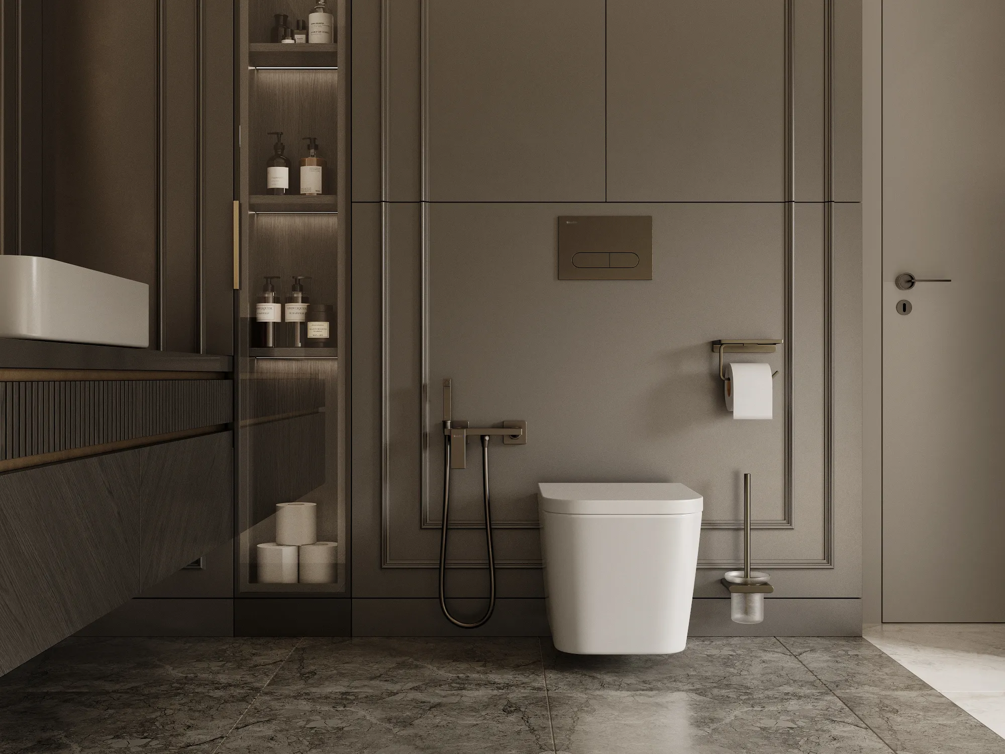 Смеситель с гигиеническим душем FHS02S0GM